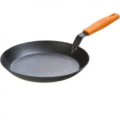 Lodge Cast Iron Frying Pans & Skillets Lodge 12 Inch Seasoned Carbon Steel Skillet With Silicone Handle Holder