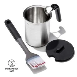 OXO Grilling Basting Pot & Brush Set Turkey Time