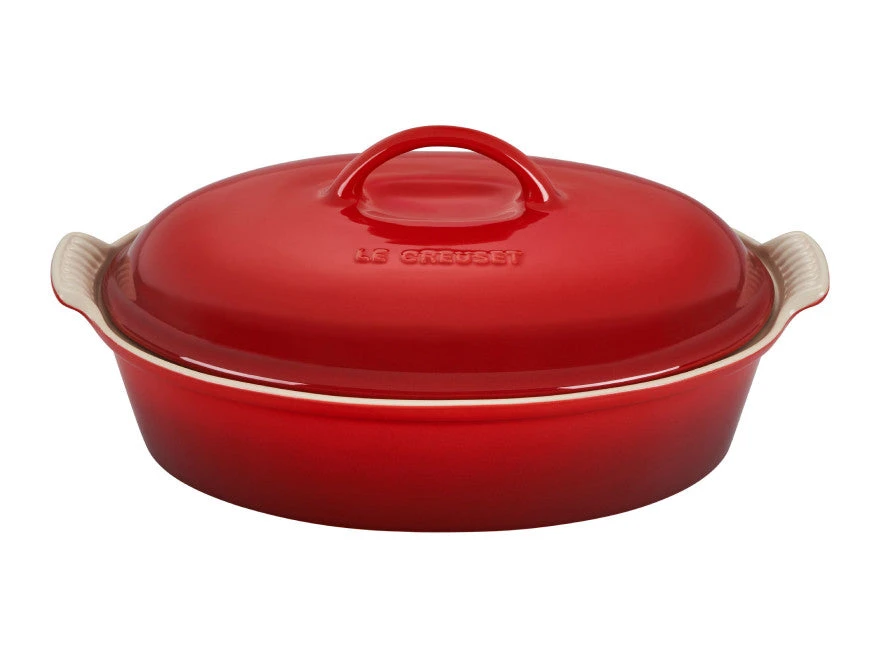 Baking Dishes Le Creuset Heritage Oval Casserole 4 Qt. 1 Baking Dishes Le Creuset Heritage Oval Casserole 4 Qt.