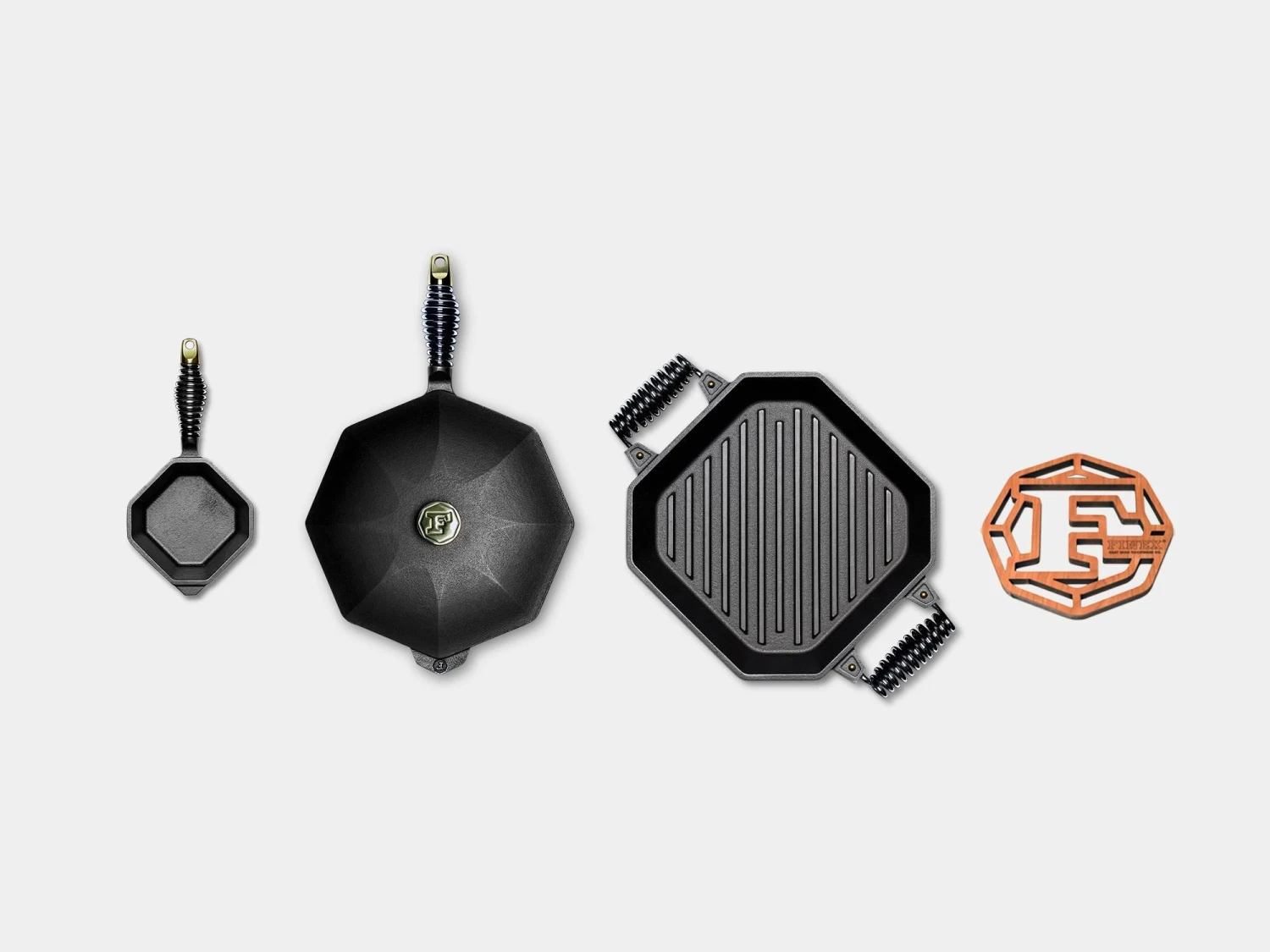 Finex – 5-Piece Grill, Sear & Sauce Set 1 Finex – 5-Piece Grill, Sear & Sauce Set