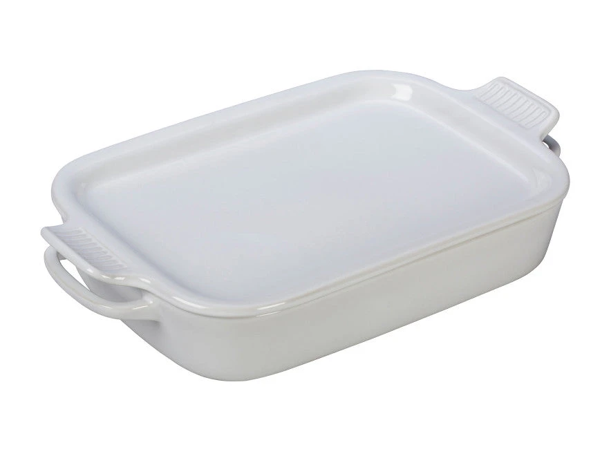 Le Creuset Rectangular Dish W/Platter Lid Baking Dishes 3 Le Creuset Rectangular Dish W/Platter Lid Baking Dishes