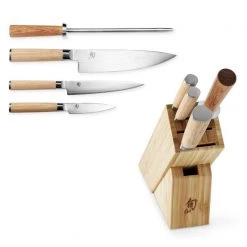 Shun Knives Shop All Knives Shun Classic Blonde 5-Piece Starter Block Set