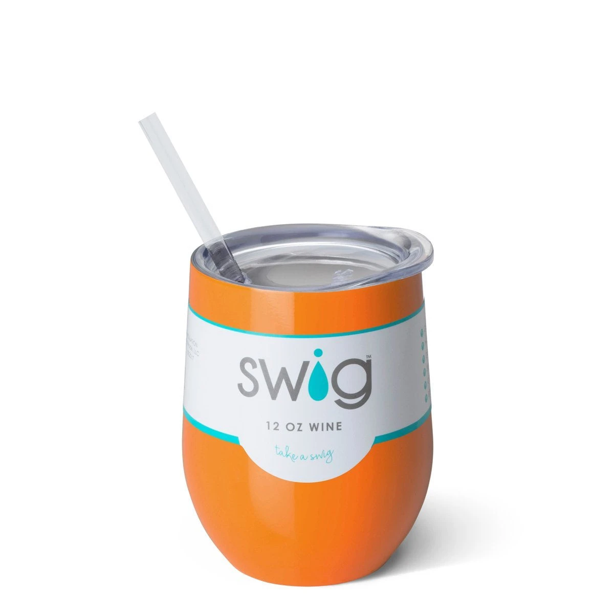 Swig Life Tumblers Orange 12oz Stemless Wine Cup