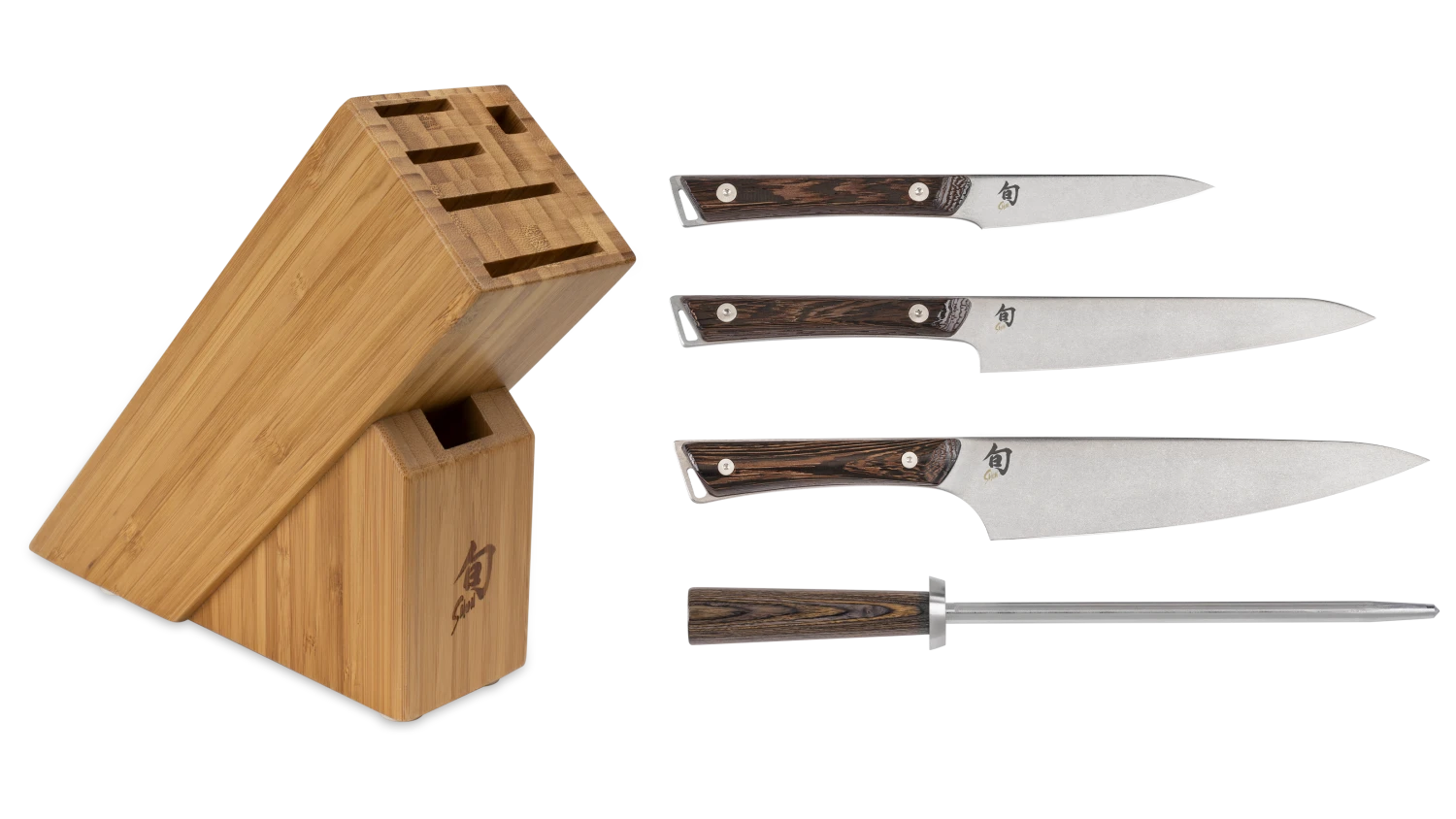 Shun Knives Shop All Knives Shun Kanso 5-Piece Starter Block Set Shun Knives Shop All Knives Shun Kanso 5-Piece Starter Block Set