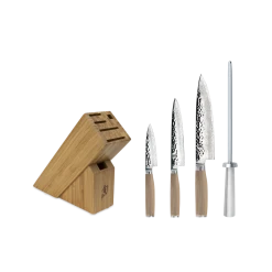 Shun Knives Shop All Knives Shun Premier Blonde 5-Piece Starter Block Set